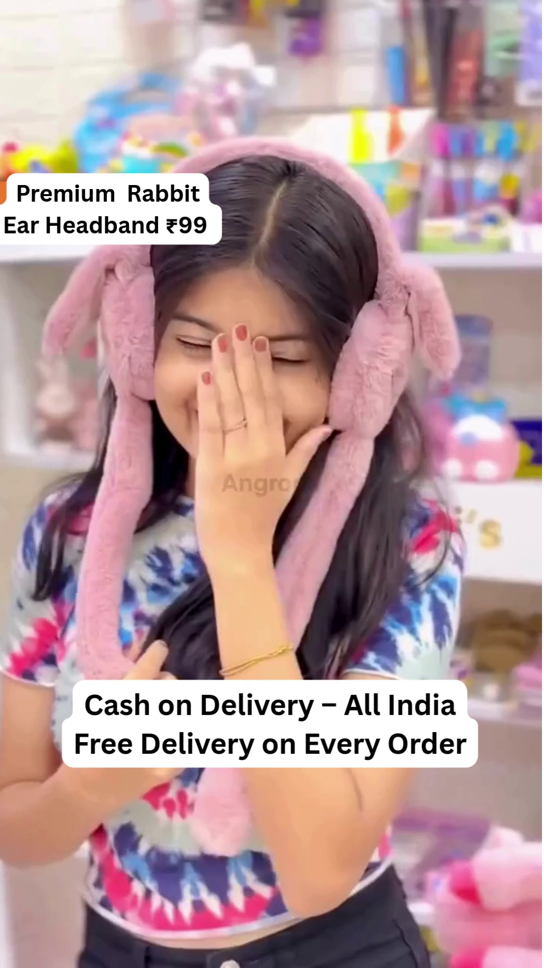 Moving Ears Air Pump Earmuff for Girls & Women