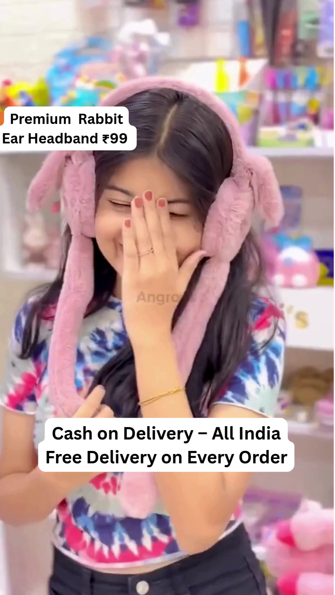 Moving Ears Air Pump Earmuff for Girls & Women