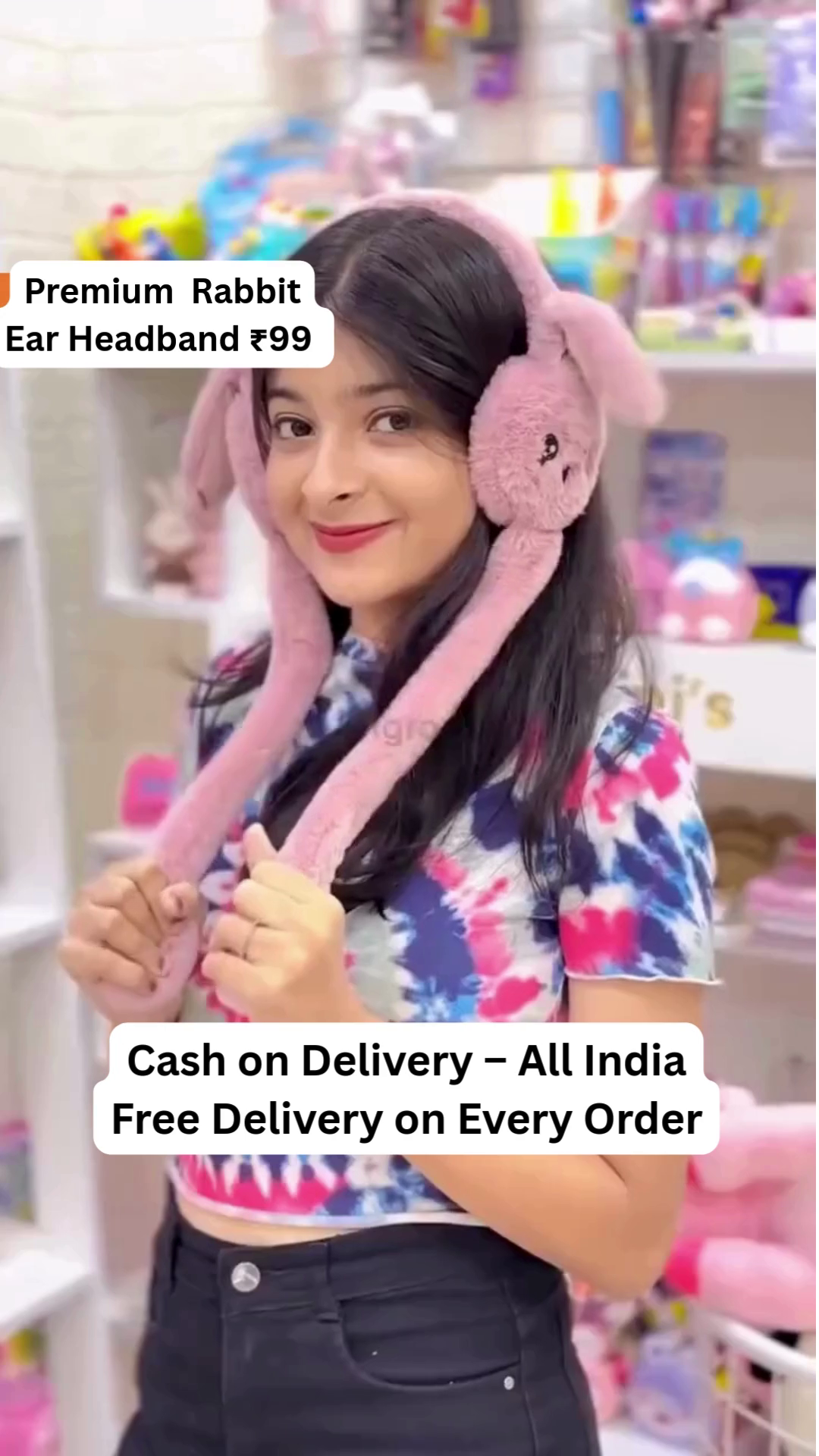 Moving Ears Air Pump Earmuff for Girls & Women