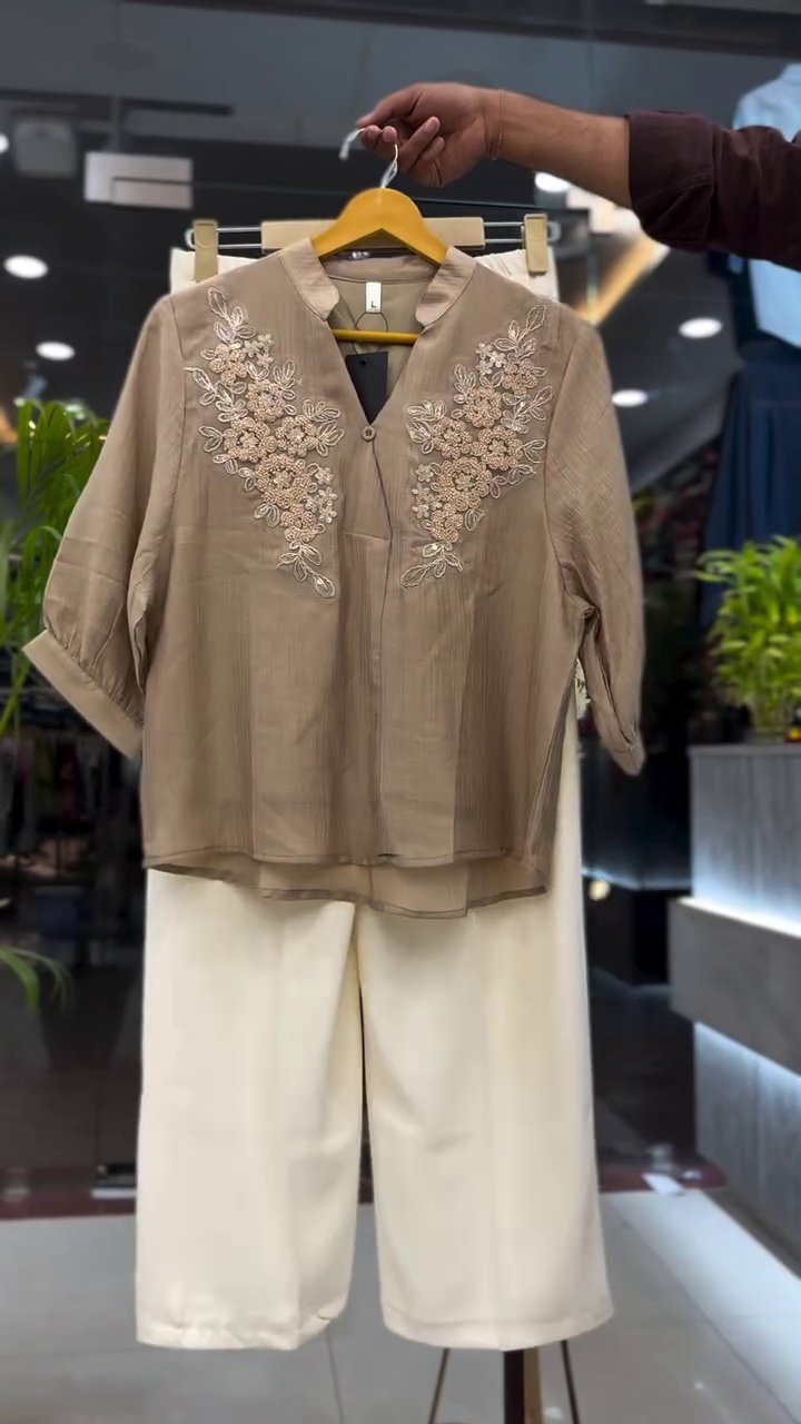 🌿 Elegant Embroidered Co-Ord Set – Timeless Comfort Meets Grace 🌿