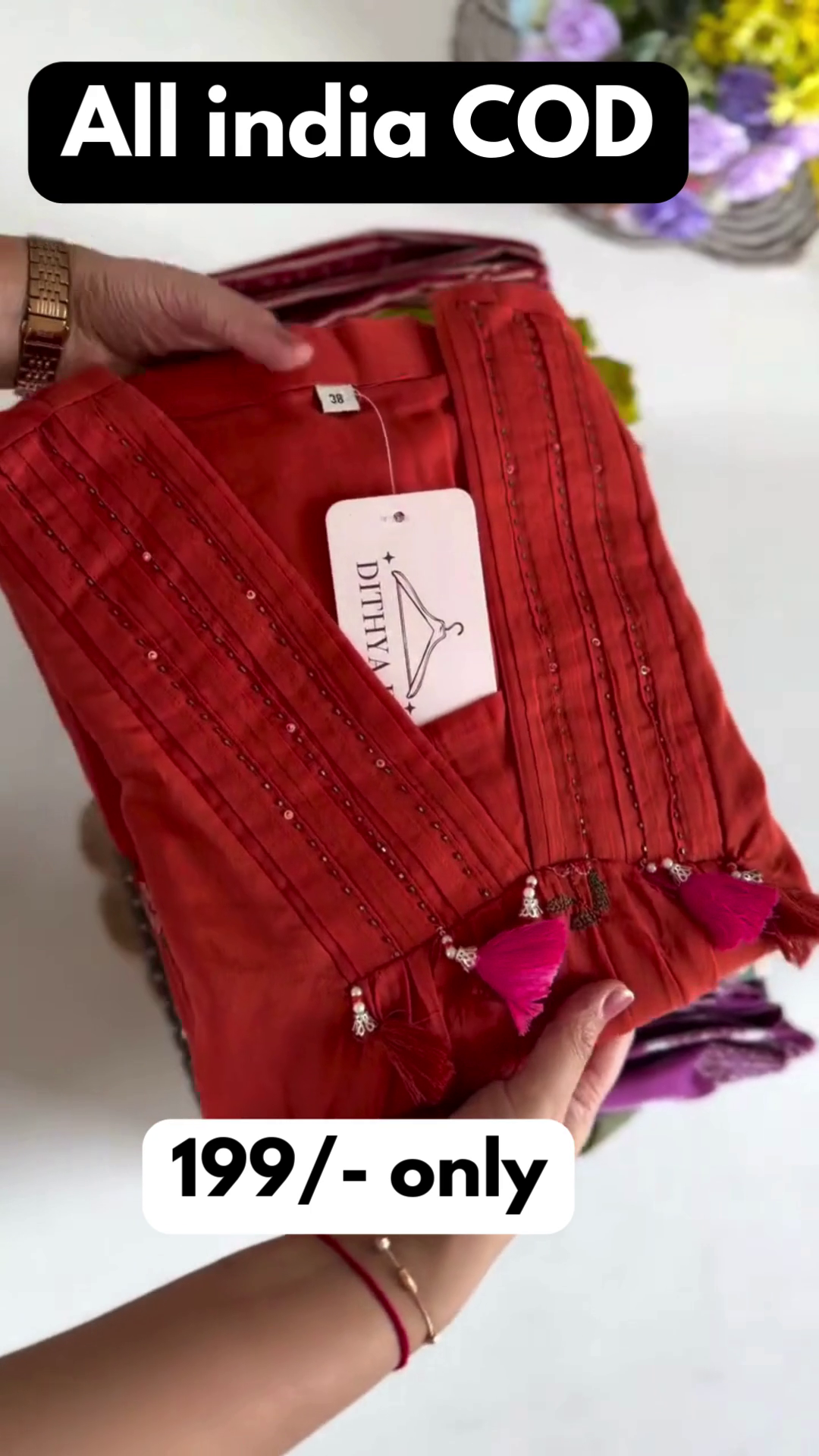 🌸 Floral Cotton Kurti – Everyday Comfort with Ethnic Charm 🌸