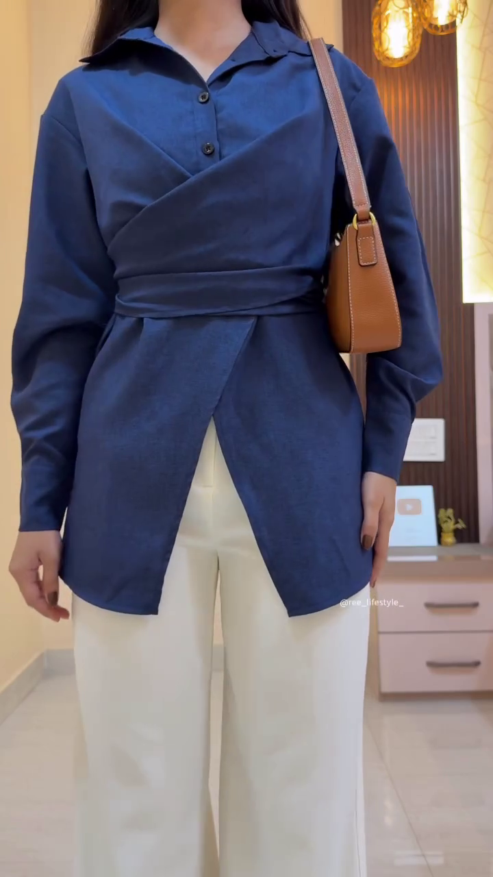 ✨ Chic Striped Tie-Up Shirt – Everyday Elegance Redefined ✨