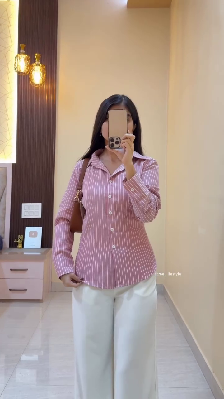 ✨ Chic Striped Tie-Up Shirt – Everyday Elegance Redefined ✨