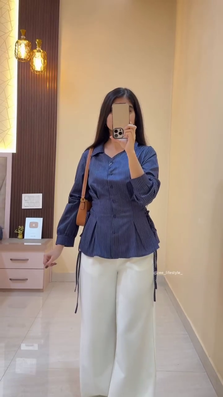 ✨ Chic Striped Tie-Up Shirt – Everyday Elegance Redefined ✨