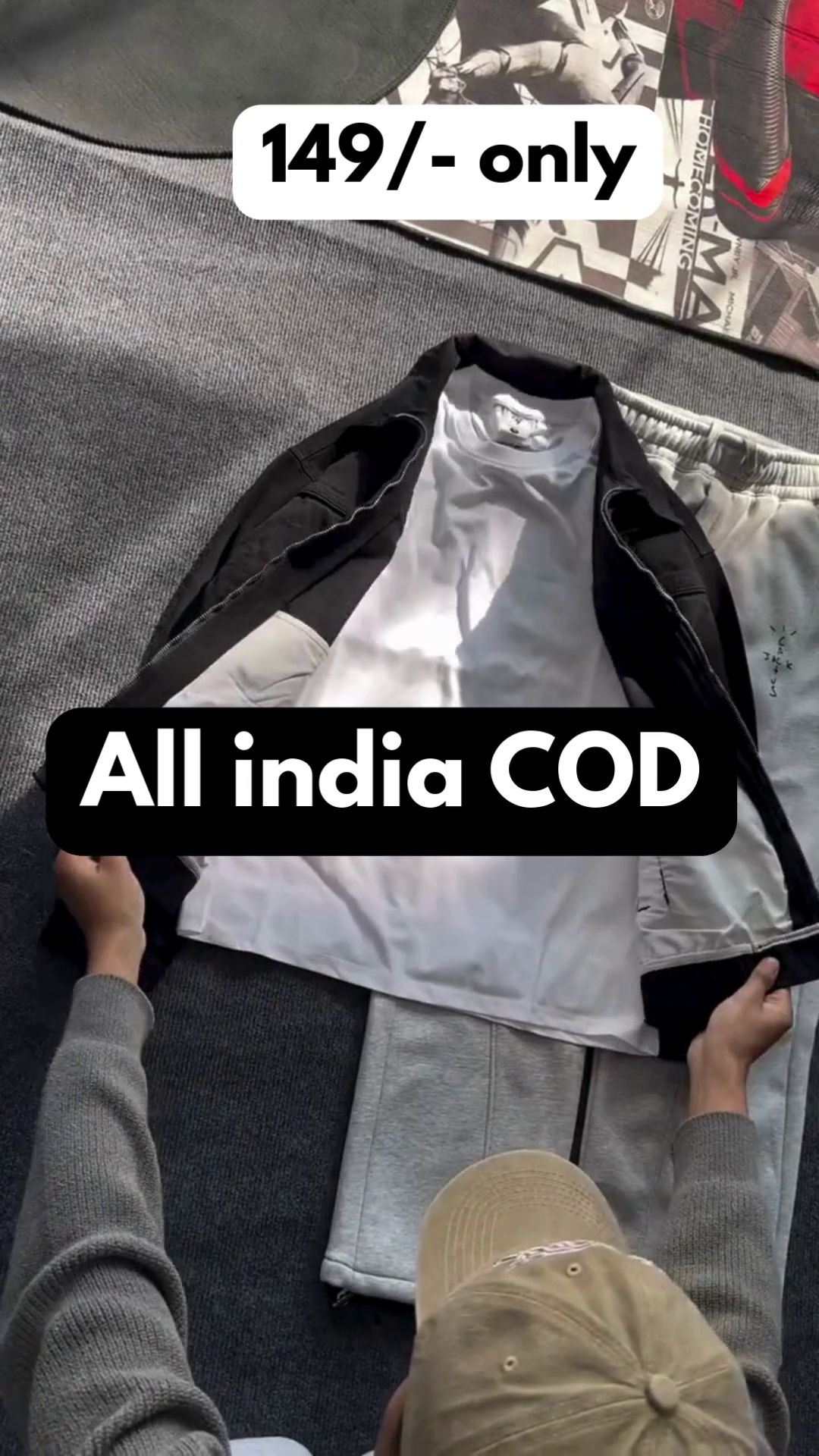 🔥 Everyday Streetwear Combo Set – Jacket + Joggers  🔥