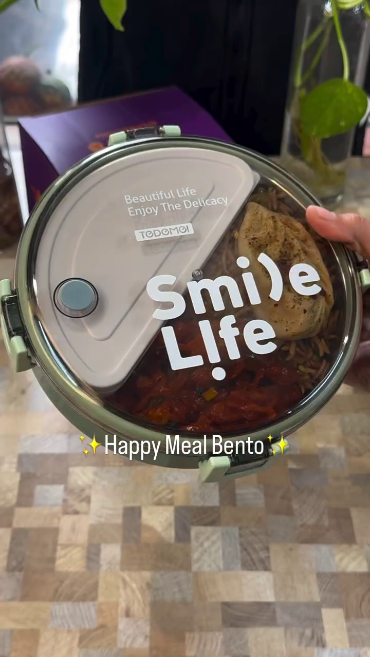 🍱✨ Happy Meal Bento – Smile Life Lunch Box ✨🍱