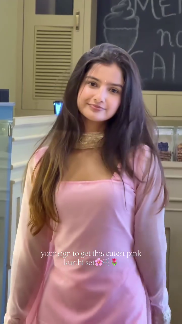 Soft Pink Kurti Set with Sheer Dupatta