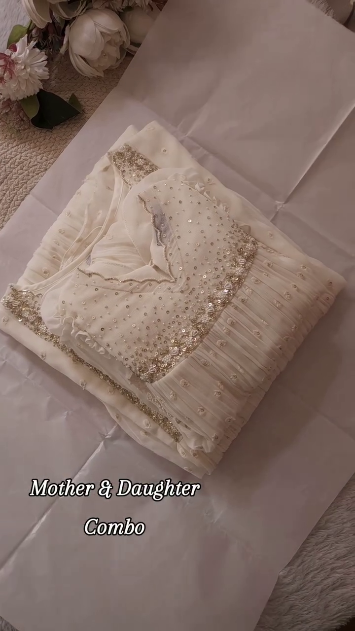 Ivory Embellished Palazzo Set