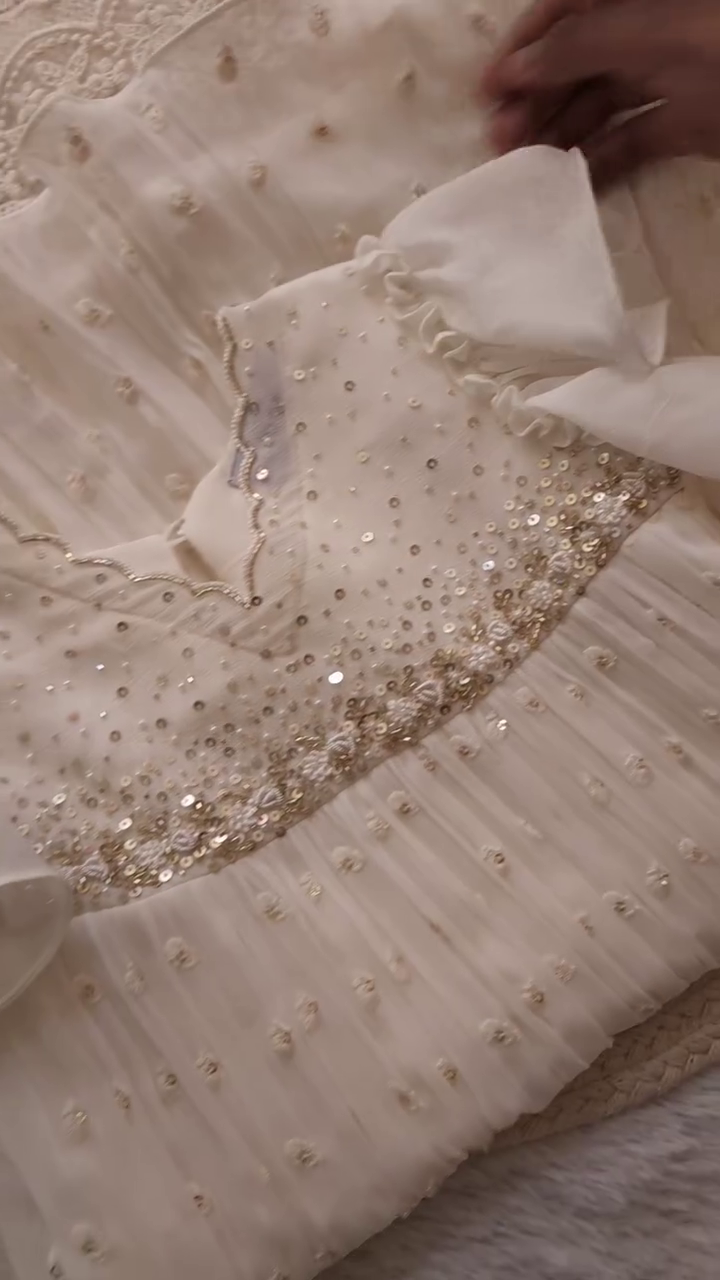 Ivory Embellished Palazzo Set