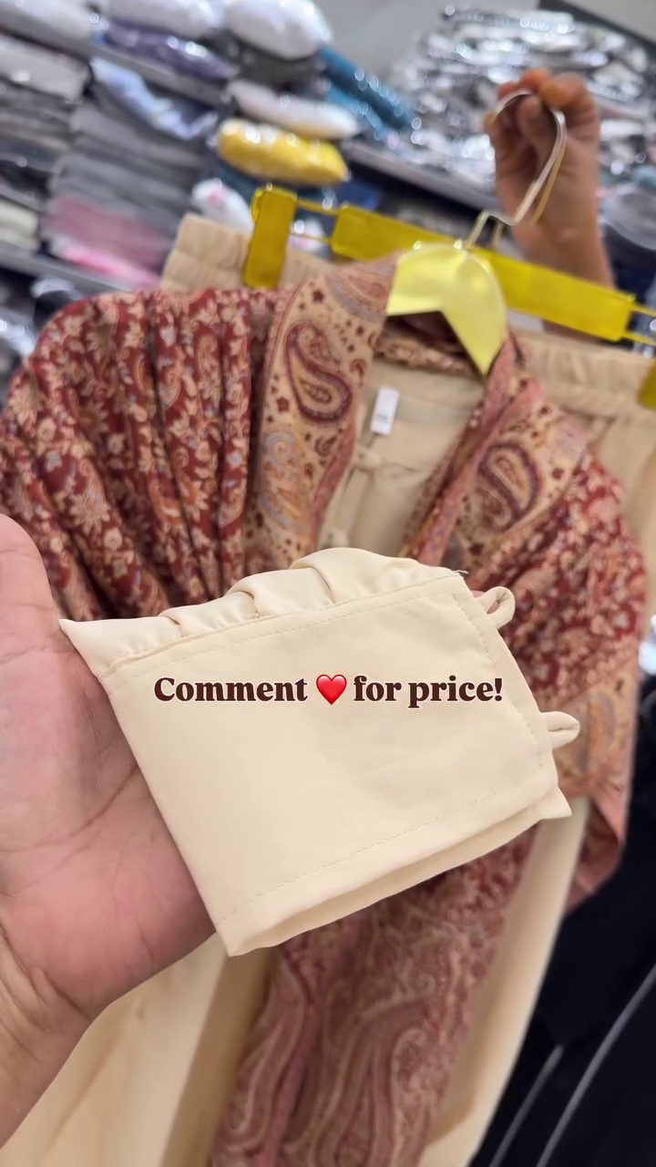 Classic Beige Kurta Set with Printed Dupatta