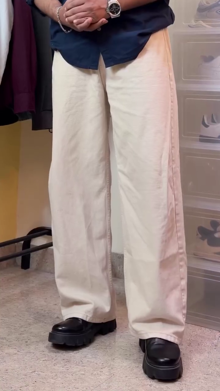 Men’s Classic Black Straight-Fit Pants