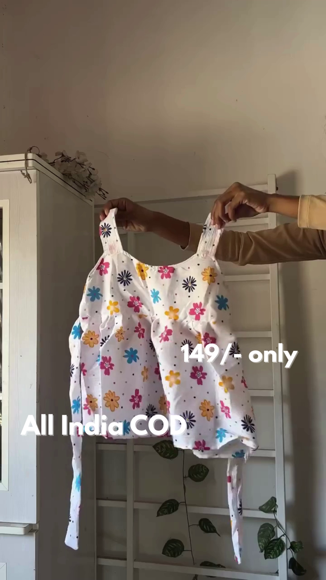 Red Tie-Front Long Sleeve Top