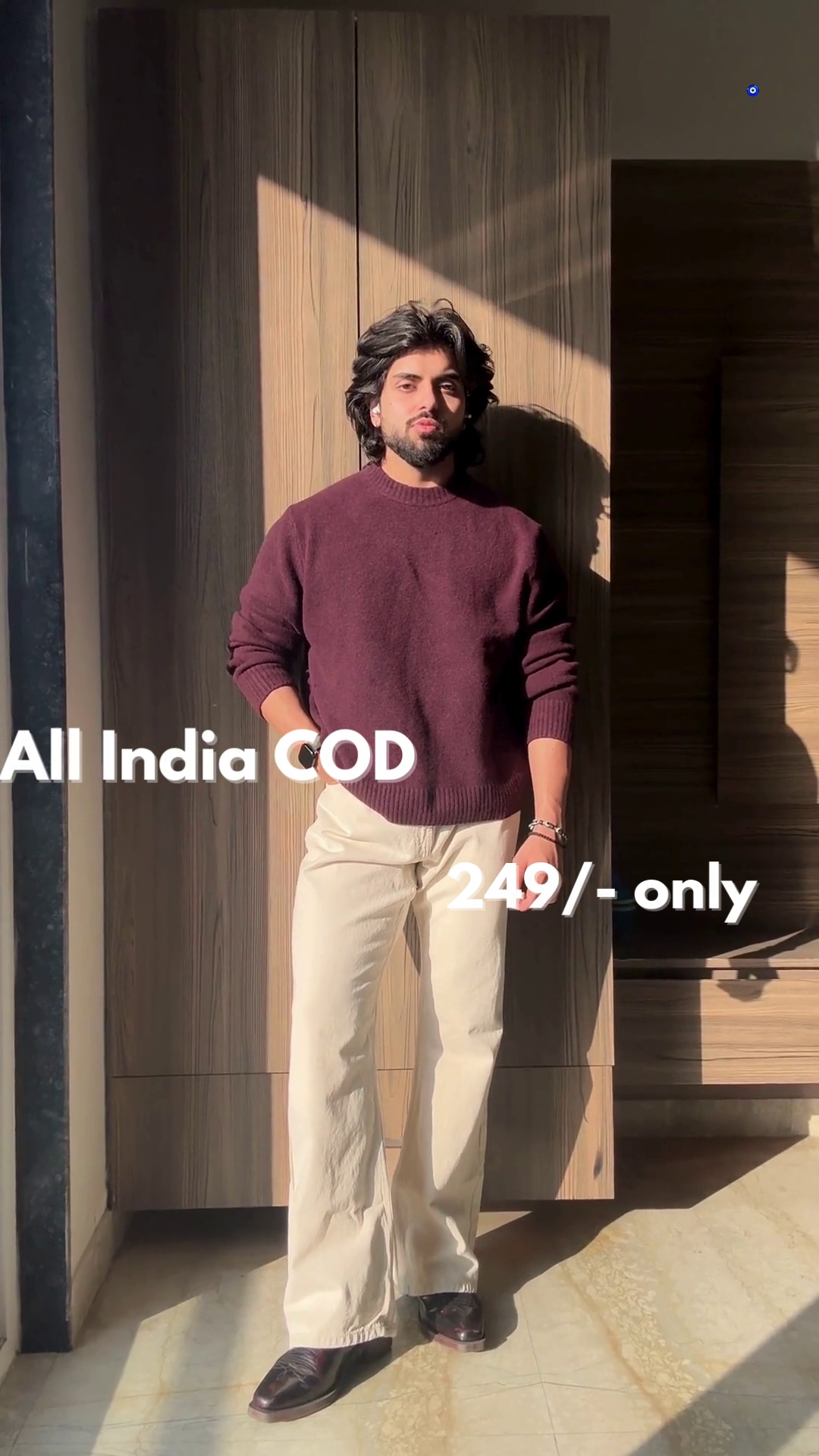 Men’s Classic Cream Straight Fit Trousers