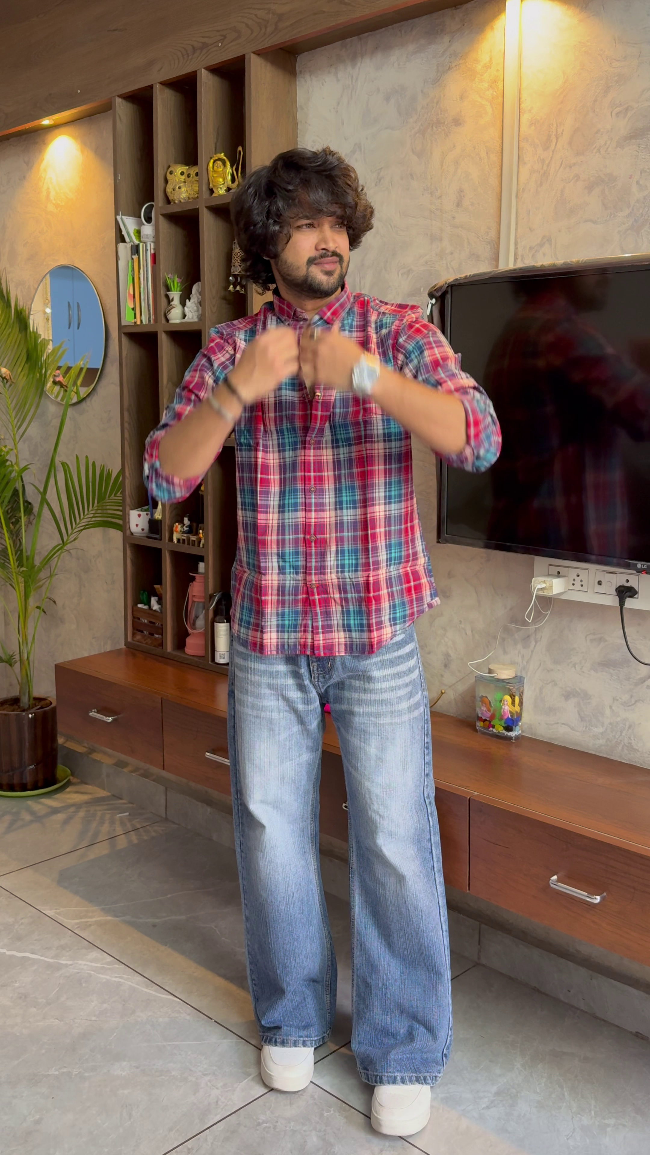 Trendy Multicolor Checked Casual Shirt