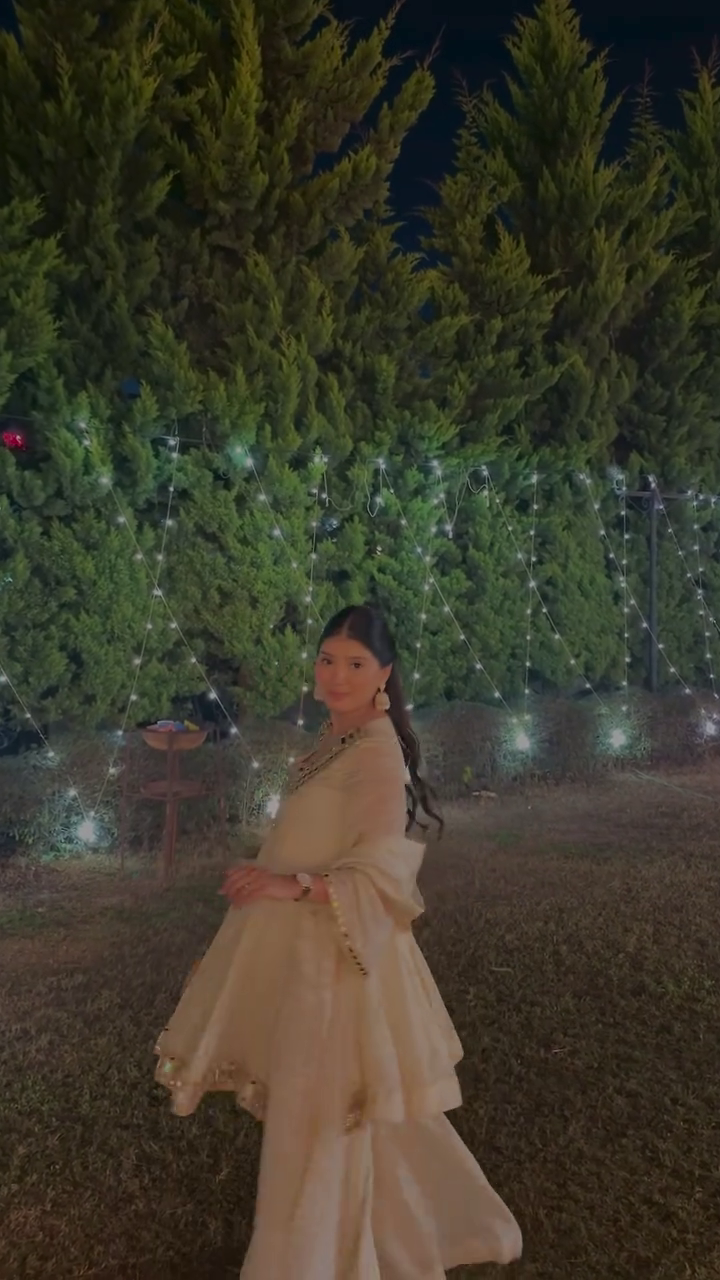 Ivory Festive Kurta Set with Elegant Detailing