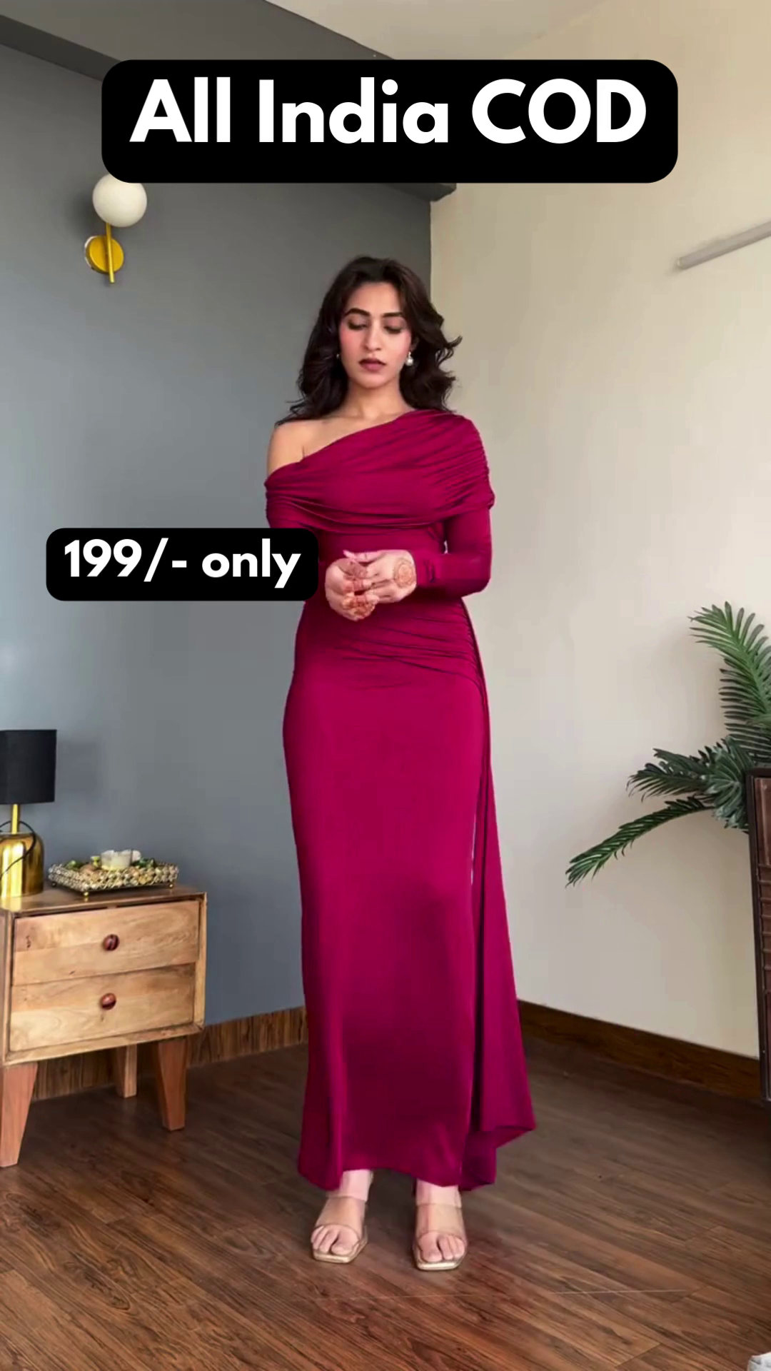 Maroon Double-Breasted Blazer Dress