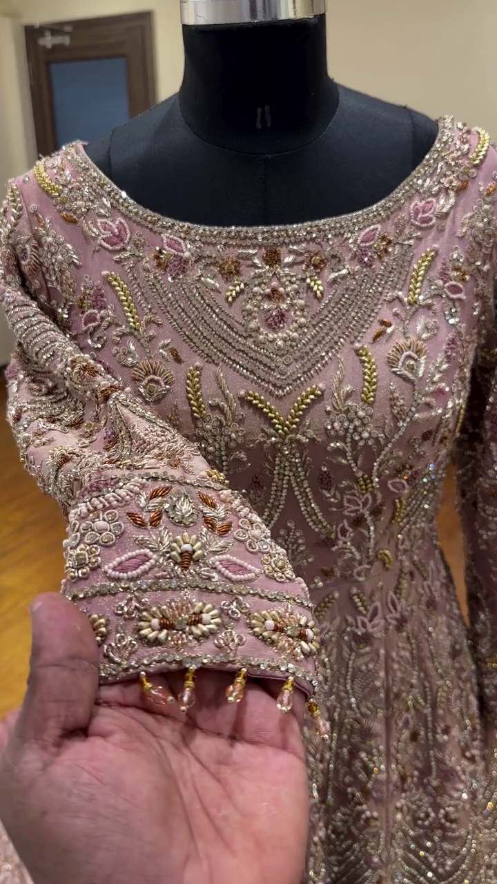 Dusty Rose Bridal Lehenga