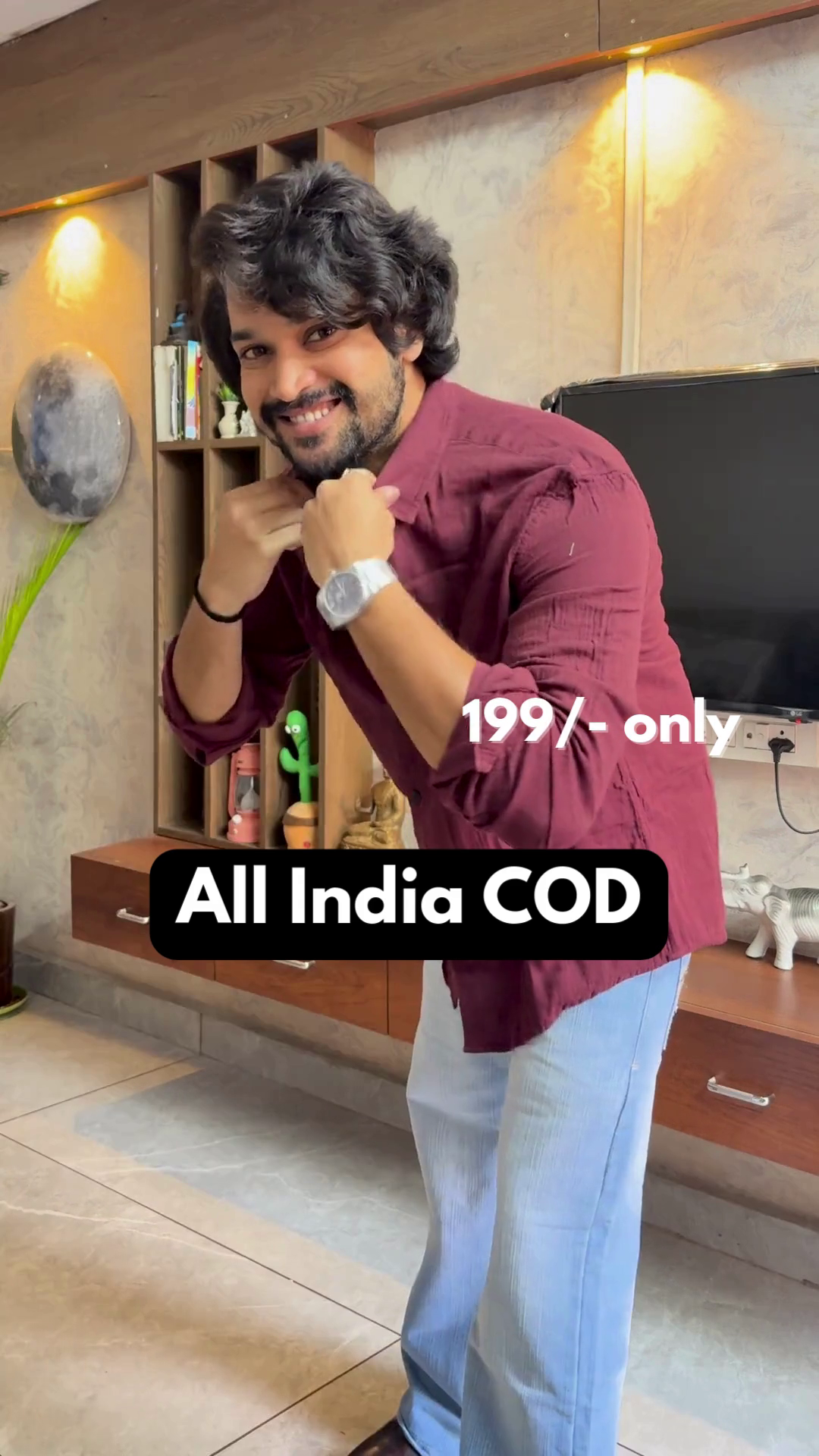 Maroon Casual Shirt – Refined Everyday Wear