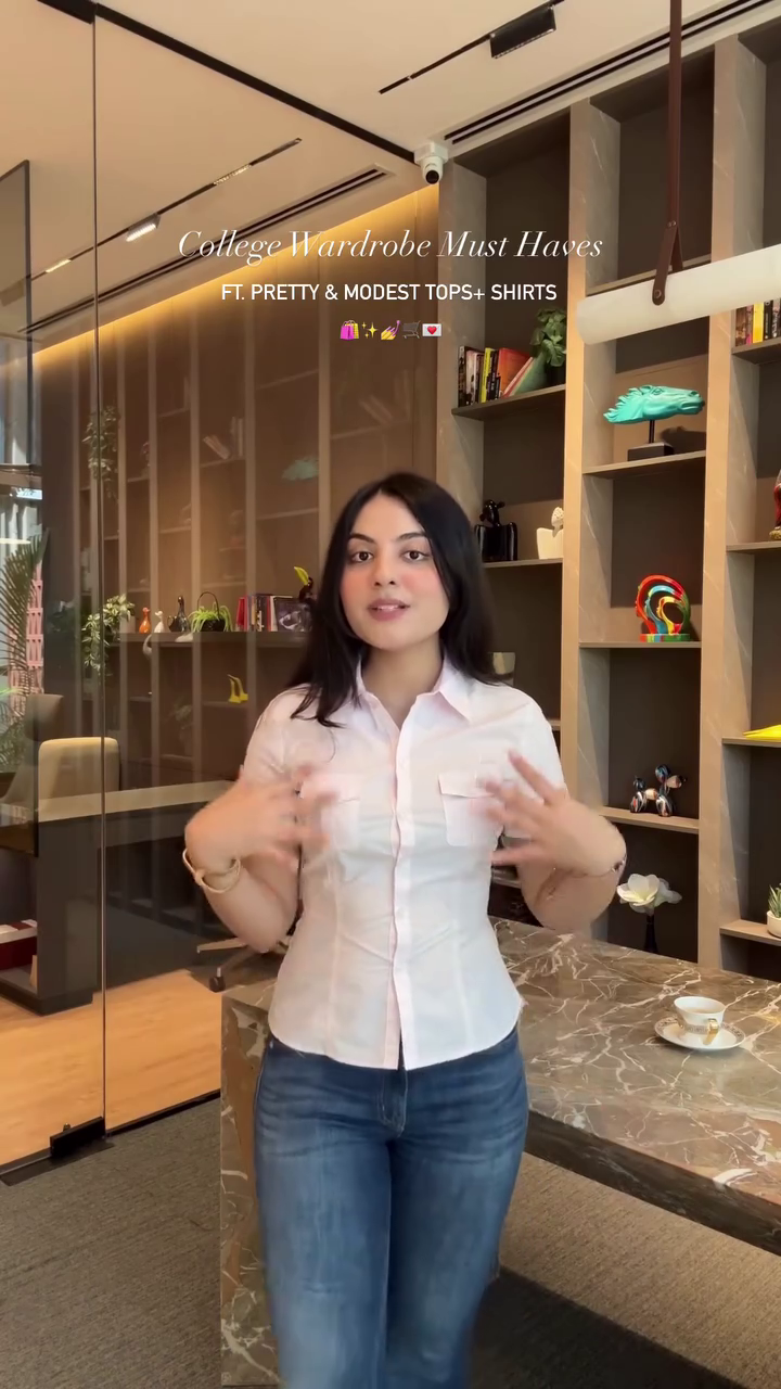 Powder Blue Ruffle Top