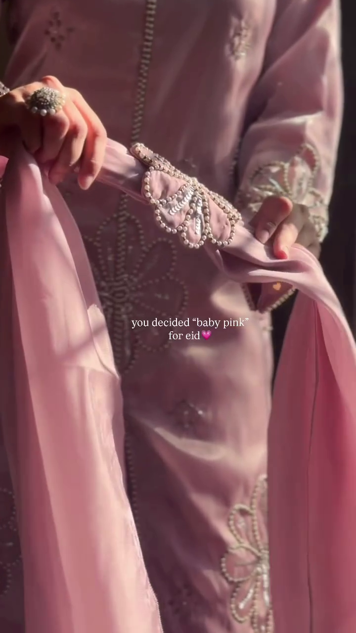 Baby Pink Elegant Kurta Sharara Set