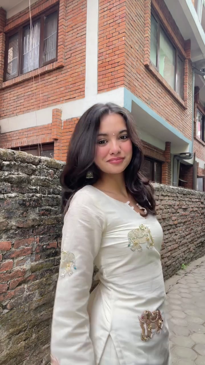 Classic Cream Embroidered Kurta and Palazzo Set