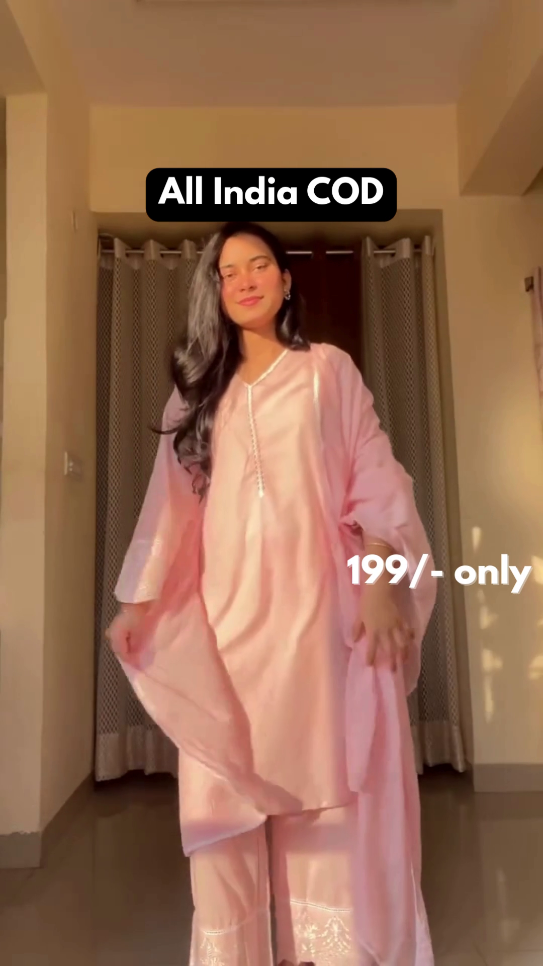 Graceful Pink Kurta Set with Dupatta