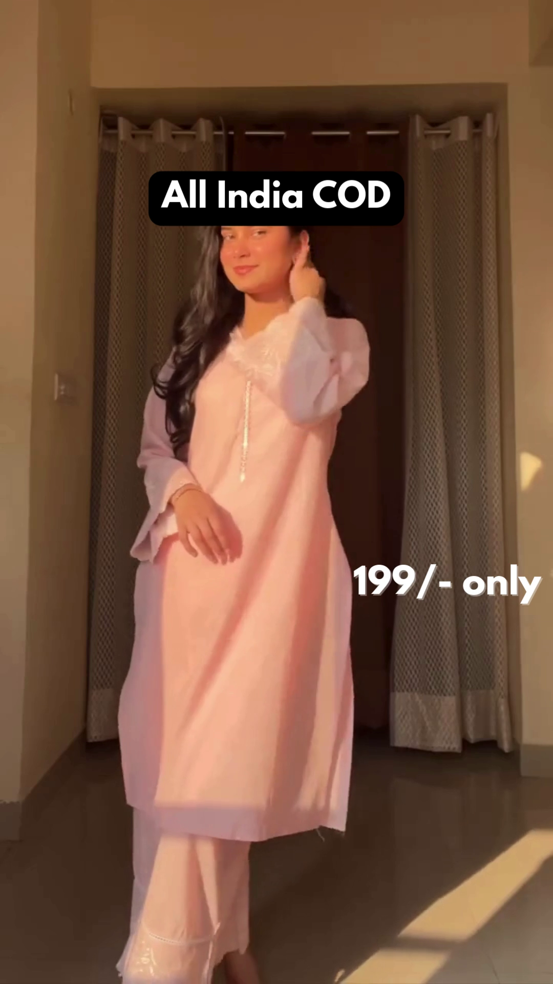 Graceful Pink Kurta Set with Dupatta