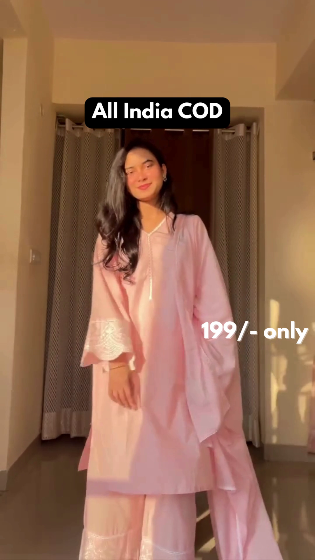 Graceful Pink Kurta Set with Dupatta