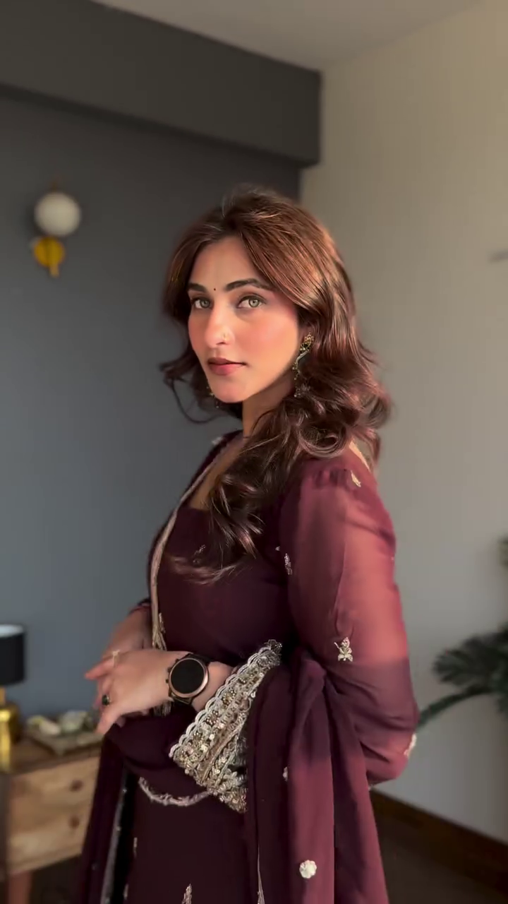 Royal Maroon Embroidered Kurta Set with Dupatta