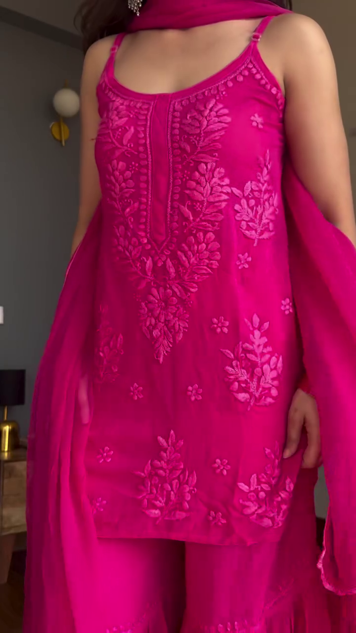 Classic Embroidered Blue Kurta Set with Dupatta